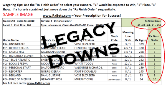05/10/25 - Legacy Downs - Daily Selection Report