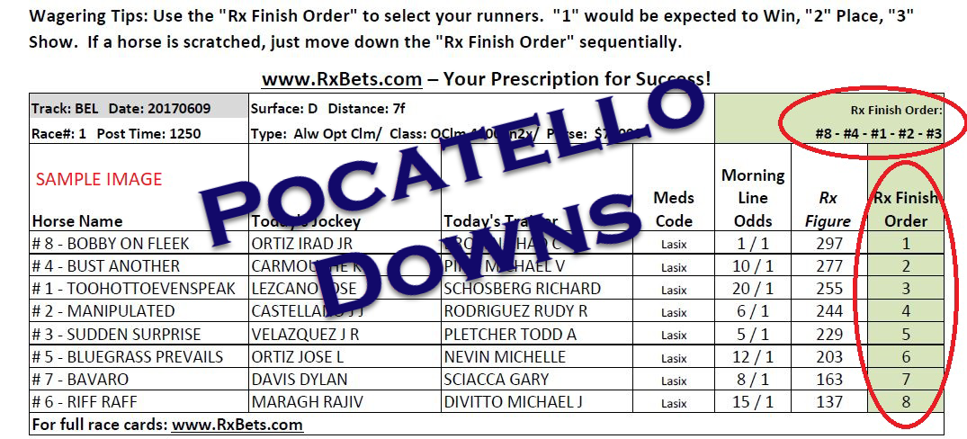 06/28/26 - Pocatello Downs - Daily Selection Report