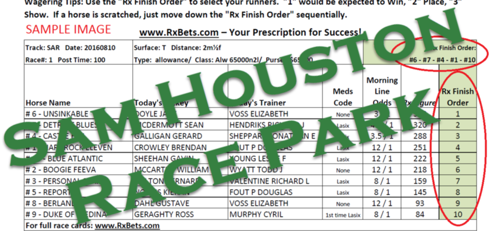 01/11/26 - Sam Houston - Daily Selection Report