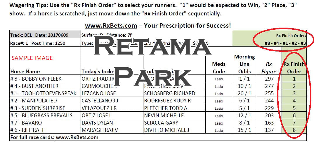 06/25/26 - Retama Park - Daily Selection Report