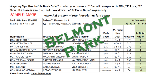 06/26/26 - Belmont - Daily Selection Report