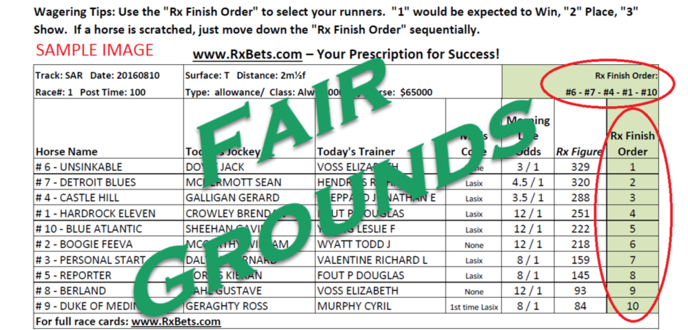 01/24/25 - Fair Grounds - Daily Selection Report