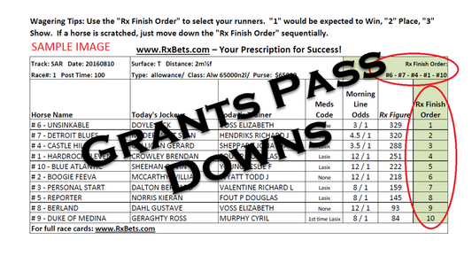 06/27/26 - Grants Pass Downs - Daily Selection Report