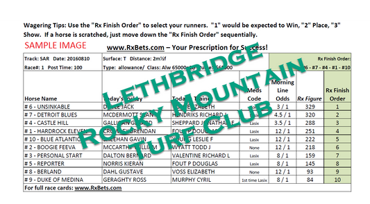 05/10/25 - Lethbridge - Daily Selection Report